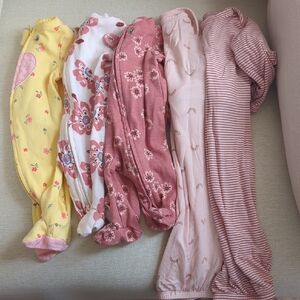 Kids Pajamas Set - Pink, Yellow, and White